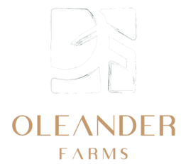 oleander farm logo white transparent
