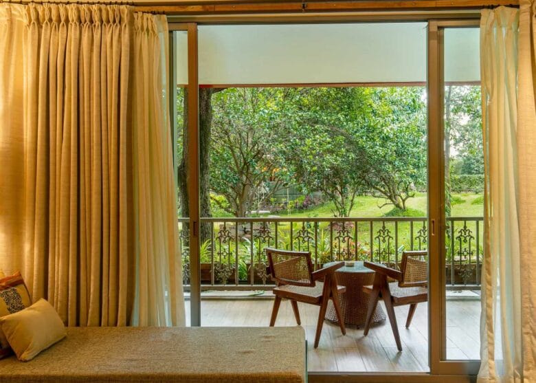Spacious luxury room at Oleander Farms resort