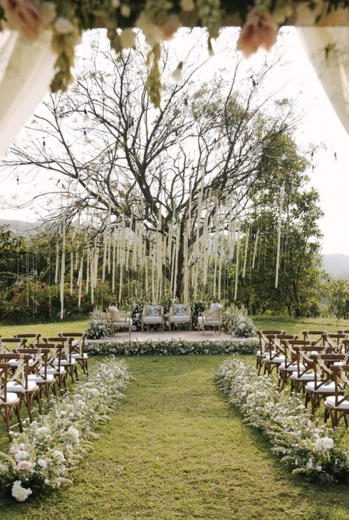 (3) Hilltop Venue Cover Large Outdoor wedding setup at Oleander Farms