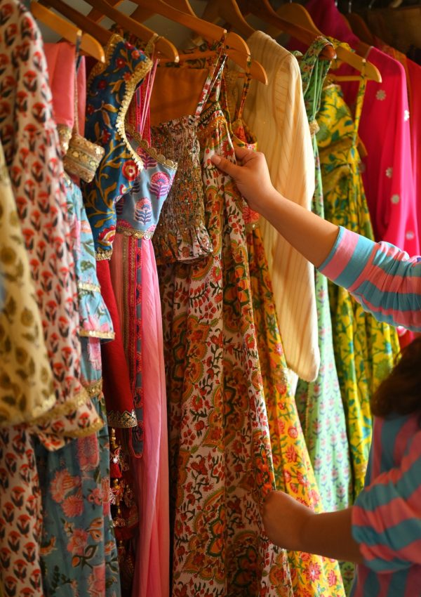 Elegant apparel selection at Akashi boutique oleander farm