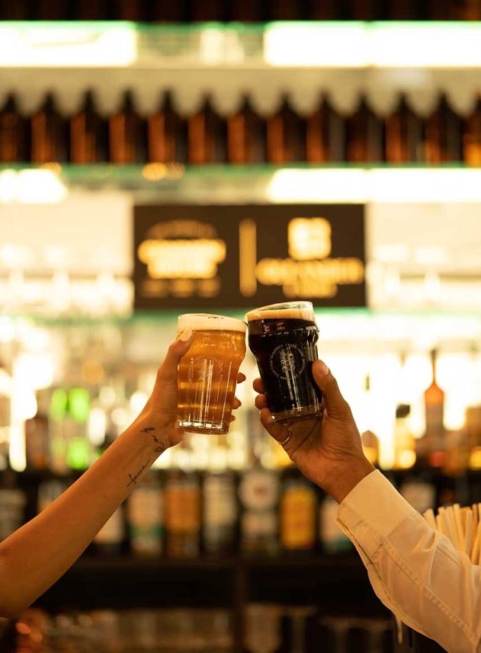 Restaurant interiors with earthy tones and natural light