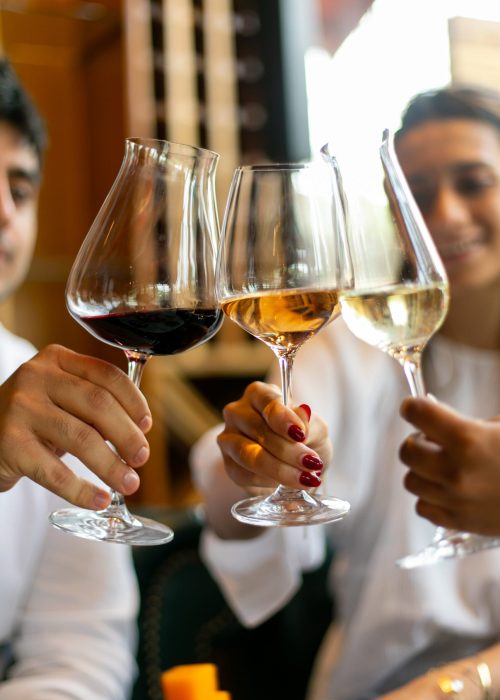 Fine dining setup at Oleander Farms restaurant