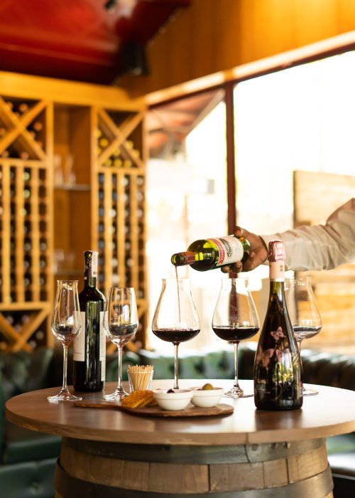 Wine tasting session at Oleander Farms in Karjat